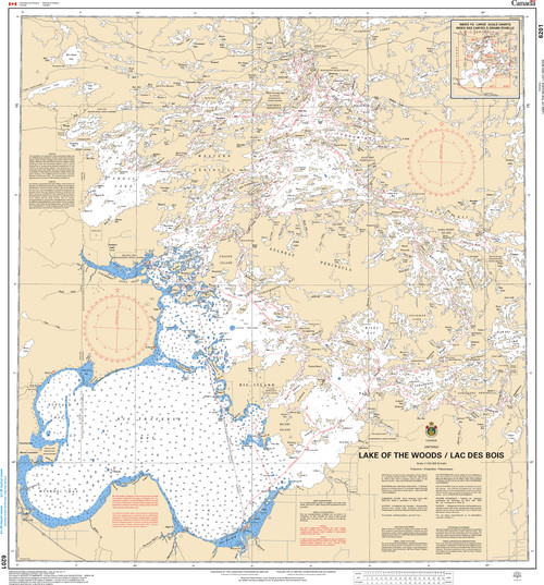 CHS Chart 6201: Lake of the Woods / Lac des Bois