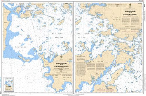 CHS Chart 6215: Basil Channel to/Ã  Sturgeon Channel