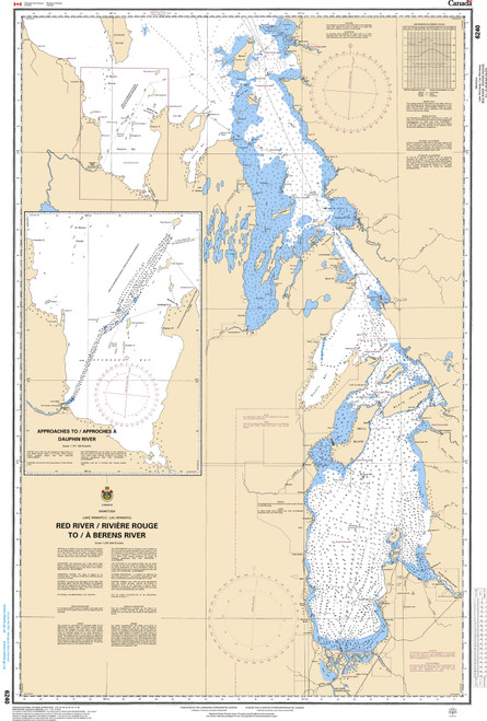 CHS Chart 6240: Red River / RiviÃ¨re Rouge to/Ã  Berens River