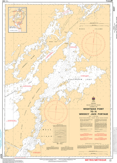 CHS Chart 6247: Wightman Point to/Ã  Whiskey Jack Portage