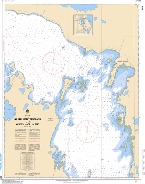 CHS Chart 6273: North Manitou Island to/Ã  Whiskey Jack Island