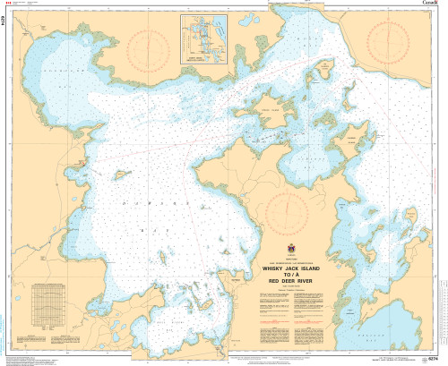 CHS Chart 6274: Whiskey Jack Island to/Ã  Red Deer River