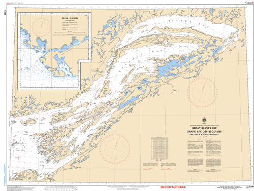 CHS Chart 6341: Great Slave Lake/Grand lac des Esclaves, Eastern Portion/Partie est