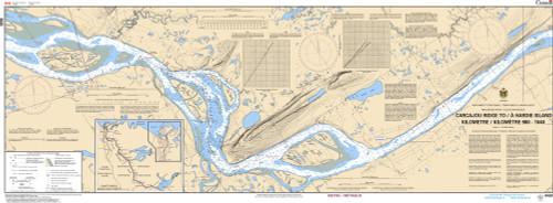 CHS Chart 6420: Carcajou Ridge to/Ã  Hardie Island Kilometre 980 / Kilometre 1040