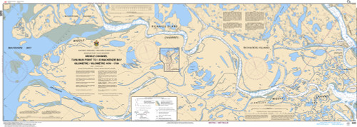 CHS Chart 6435: Middle Channel, Tununuk Point to/Ã  Mackenzie Bay Kilometre 1670 / Kilometre 1730