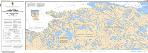 CHS Chart 6441: West Channel including/y compris Anderton Channel, Ministicoog Channel and/et Moose Channel to/Ã ...