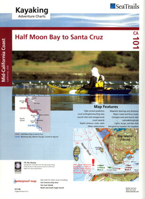 Sea Trails Map:  Half Moon Bay to Santa Cruz