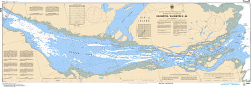 CHS Chart 6452: Mackenzie River / Fleuve Mackenzie (Kilometre / KilomÃ¨tre 0-58)