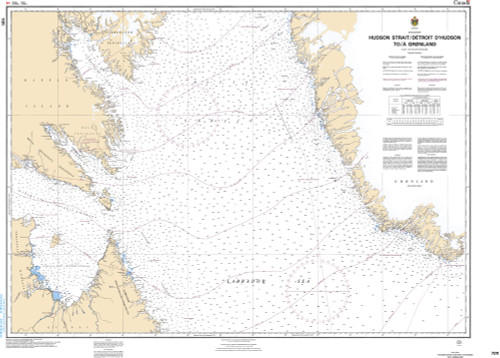 CHS Chart 7011: Hudson Strait/DÃ©troit D'Hudson to/Ã  Groenland