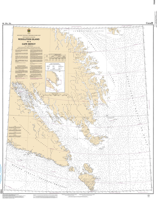 CHS Chart 7050: Resolution Island to/Ã  Cape Mercy