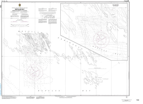 CHS Chart 7430: Repulse Bay Harbours Islands to/Ã  Talun Bay