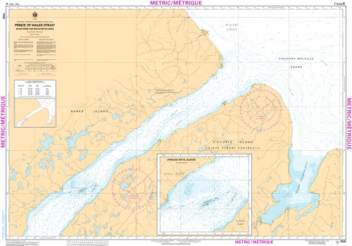 CHS Chart 7520: Prince of Wales Strait, Northern Portion/ Partie Nord