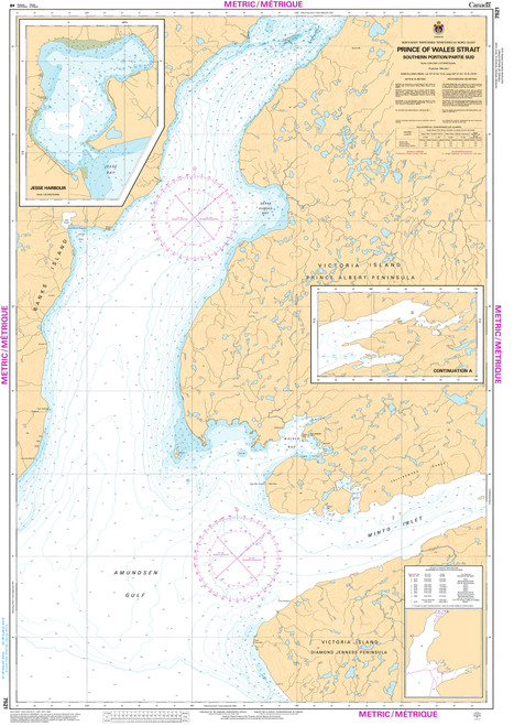 CHS Chart 7521: Prince of Wales Strait, Southern Portion/ Partie Sud