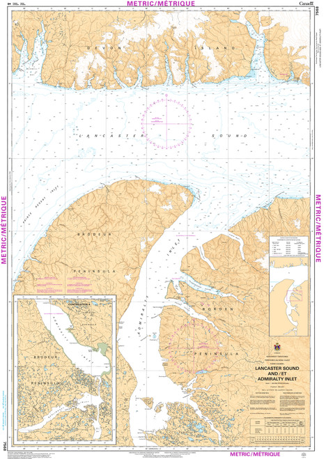 CHS Chart 7568: Lancaster Sound and/et Admiralty Inlet