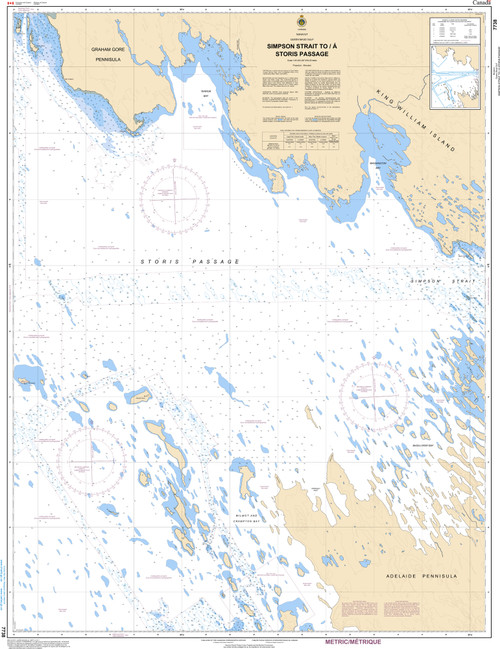 CHS Chart 7738: Simpson Strait to/Ã  Storis Passage
