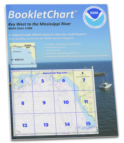 NOAA Booklet Chart 11006: Key West to Mississippi River