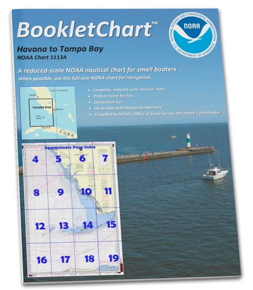 NOAA Booklet Chart 1113A: Havana to Tampa Bay (Oil and Gas Leasing Areas)