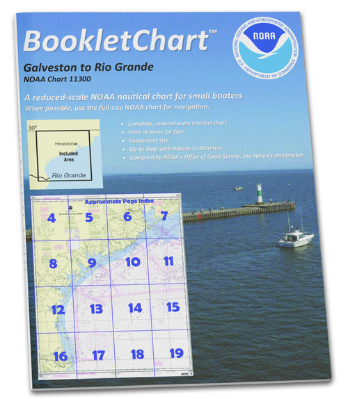 NOAA BookletChart 11300: Galveston to Rio Grande
