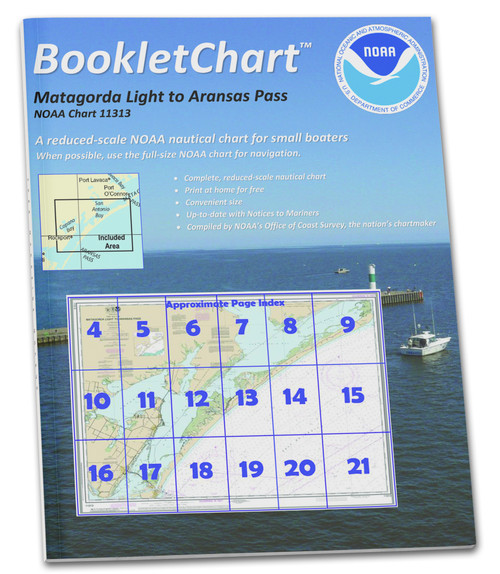 HISTORICAL NOAA BookletChart 11313: Matagorda Light to Aransas Pass