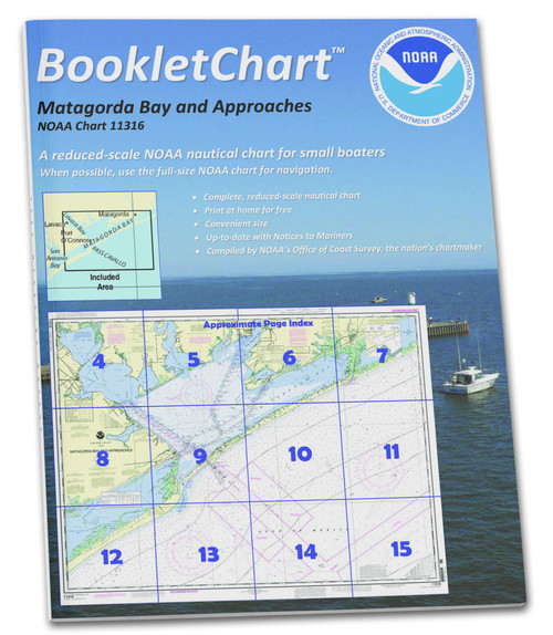 NOAA BookletChart 11316: Matagorda Bay and approaches