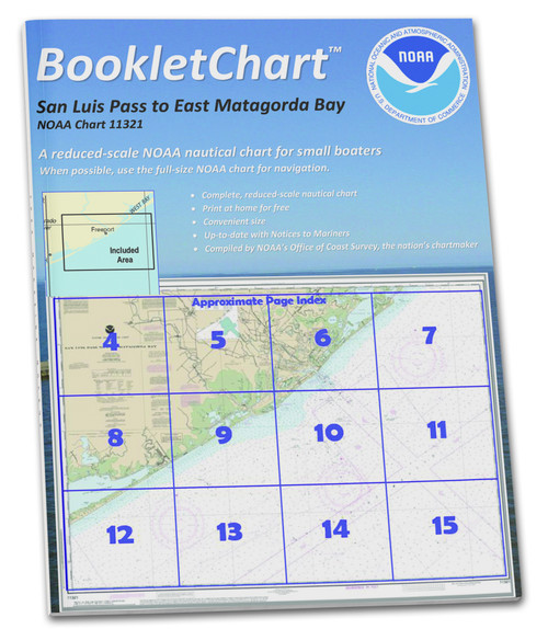 NOAA BookletChart 11321: San Luis Pass to East Matagorda Bay