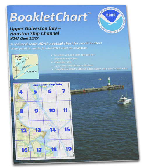 NOAA BookletChart 11327: Upper Galveston Bay-Houston Ship Channel-Dollar Pt. to Atkinson