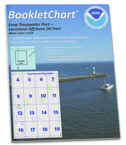 NOAA Booklet Chart 11359: Loop Deepwater Port Louisiana Offshore Oil Port