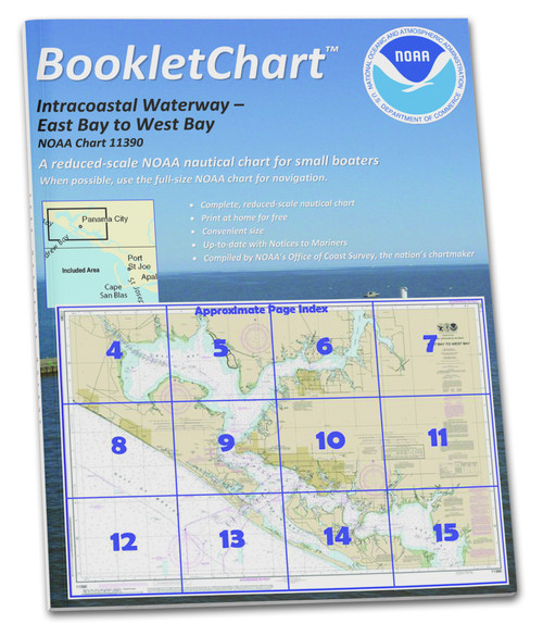 NOAA BookletChart 11390: Intracoastal Waterway East Bay to West Bay