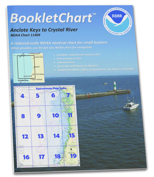 HISTORICAL NOAA BookletChart 11409: Anclote Keys to Crystal River