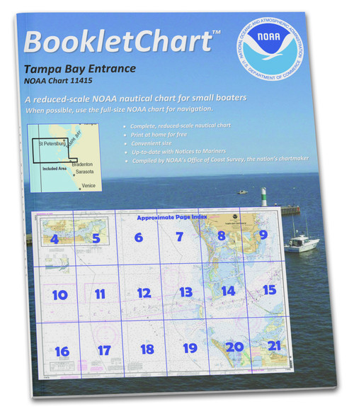 NOAA BookletChart 11415: Tampa Bay Entrance; Manatee River Extension