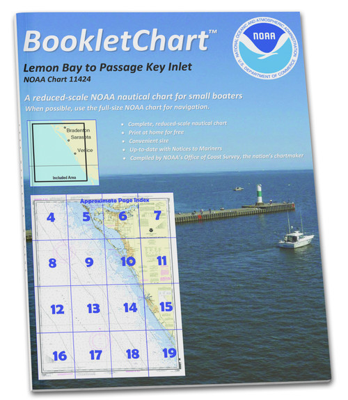 HISTORICAL NOAA BookletChart 11424: Lemon Bay to Passage Key Inlet