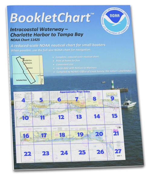 NOAA BookletChart 11425: Intracoastal Waterway Charlotte Harbor to Tampa Bay