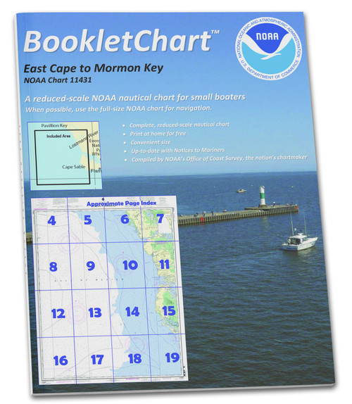 HISTORICAL NOAA Booklet Chart 11431: East Cape to Mormon Key