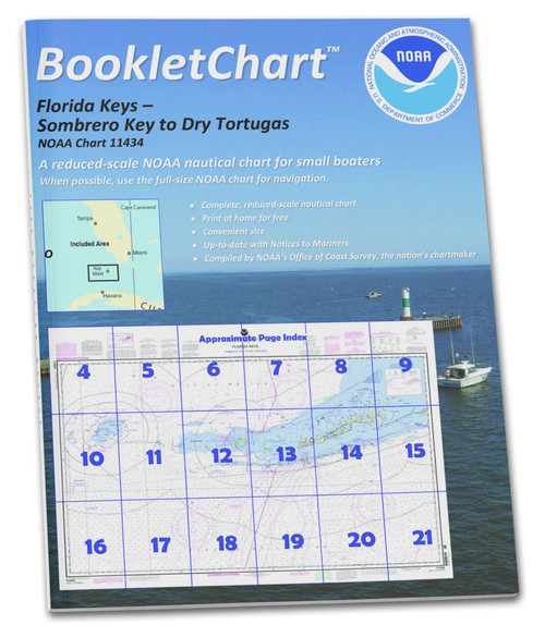 NOAA BookletChart 11434: Florida Keys Sombrero Key to Dry Tortugas