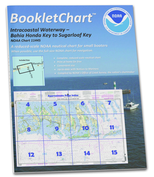 HISTORICAL NOAA BookletChart 11445: Intracoastal Waterway Bahia Honda Key to Sugarloaf Key