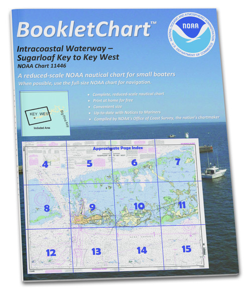 NOAA BookletChart 11446: Intracoastal Waterway Sugarloaf Key to Key West