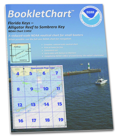 HISTORICAL NOAA BookletChart 11452: Intracoastal Waterway Alligator Reef to Sombrero Key