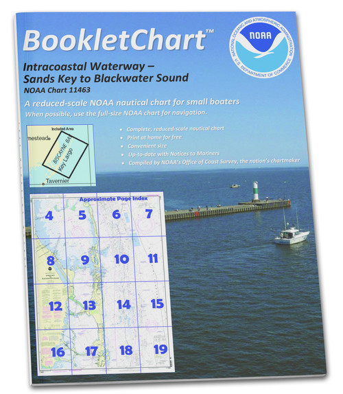 HISTORICAL NOAA BookletChart 11463: Intracoastal Waterway Sands Key to Blackwater Sound