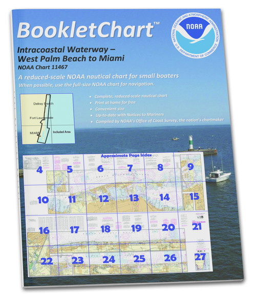 NOAA BookletChart 11467: Intracoastal Waterway West Palm Beach to Miami
