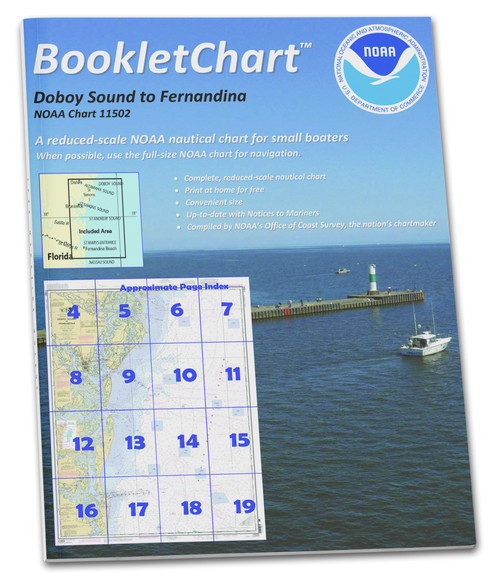 NOAA BookletChart 11502: Doboy Sound to Fernadina