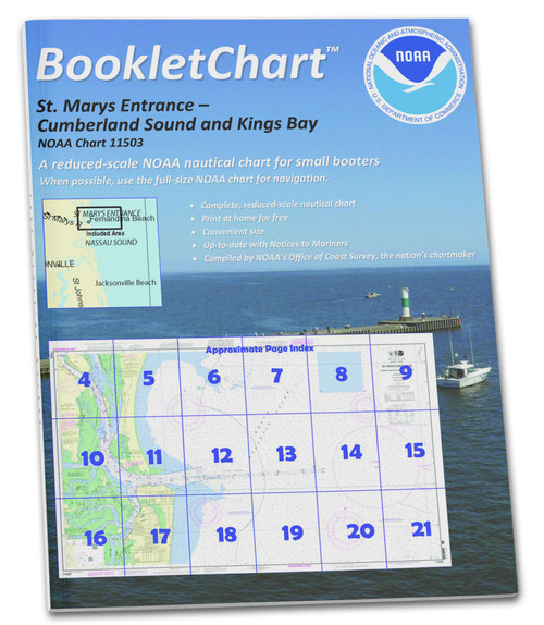 NOAA BookletChart 11503: St. Marys Entrance Cumberland Sound and Kings Bay