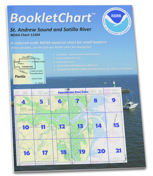 HISTORICAL NOAA BookletChart 11504: St. Andrew Sound and Satilla River