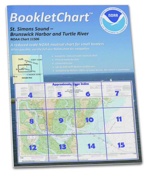NOAA BookletChart 11506: St. Simons Sound: Brunswick Harbor and Turtle River