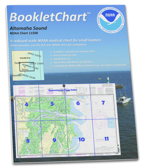 HISTORICAL NOAA BookletChart 11508: Altamaha Sound