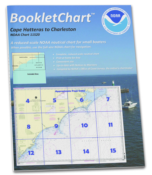NOAA BookletChart 11520: Cape Hatteras to Charleston