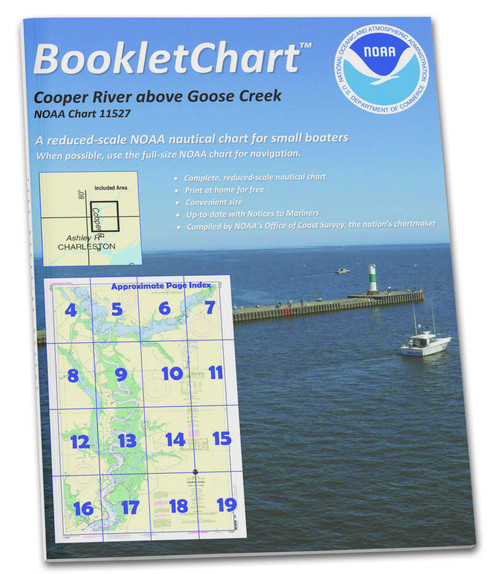 HISTORICAL NOAA BookletChart 11527: Cooper River Above Goose Creek