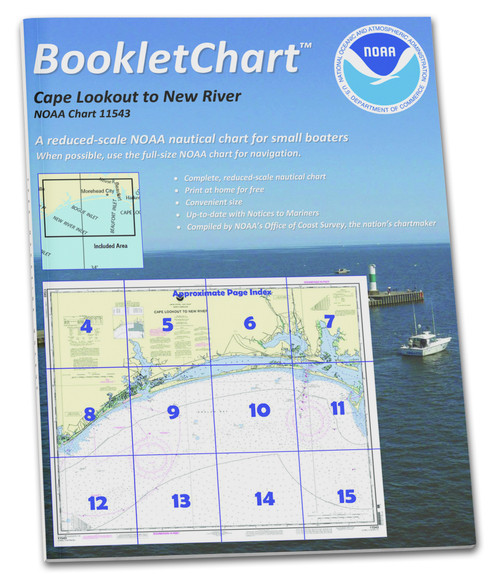 NOAA BookletChart 11543: Cape Lookout to New River
