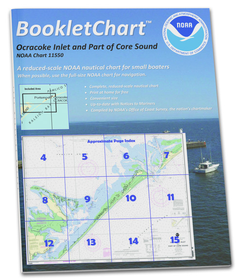 HISTORICAL NOAA BookletChart 11550: Ocracoke lnlet and Part of Core Sound