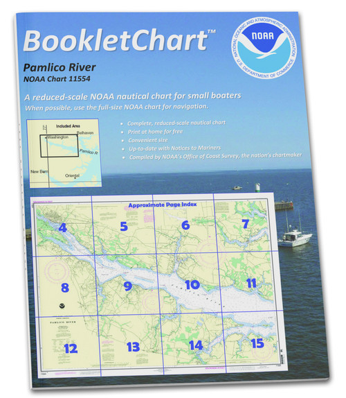 HISTORICAL NOAA BookletChart 11554: Pamlico River