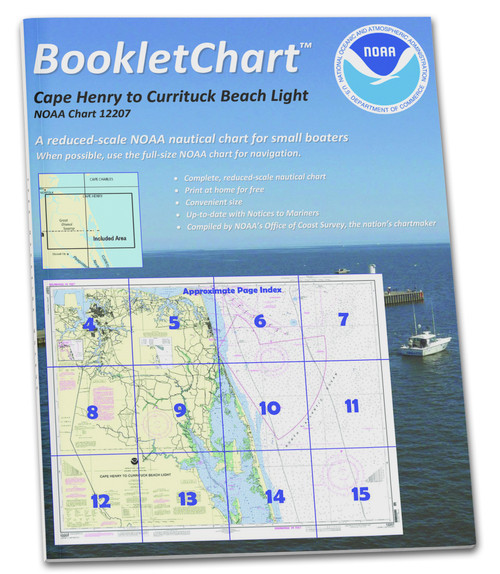 NOAA BookletChart 12207: Cape Henry to Currituck Beach Light